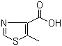 structure of CAS# 120237-76-5, 5-Methyl-1,3-thiazole-4-carboxylic acid