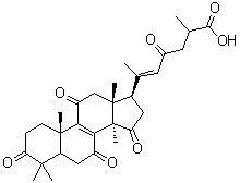 CAS # 120462-47-7, Ganoderenic acid F, (20E)-3,7,11,15,23-Pentaoxo-lanosta-8,20(22)-dien-26-oic acid
