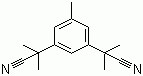 structure of CAS# 120511-72-0, 3,5-Bis(2-cyanoprop-2-yl)toluene