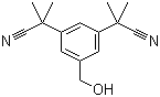 CAS # 120511-88-8, 2-[3-(1-Cyano-1-methylethyl)-5-(hydroxymethyl)phenyl]-2-methylpropanenitrile, 5-(Hydroxymethyl)-alpha,alpha,alpha',alpha'-tetramethyl-1,3-benzenediacetonitrile