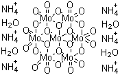 structure of CAS# 12054-85-2, Ammonium molybdate tetrahydrate