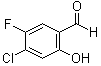 structure of CAS# 1205551-36-5, 4-Chloro-5-fluoro-2-hydroxybenzaldehyde
