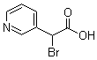 structure of CAS# 1205556-96-2, alpha-Bromo-3-pyridineacetic acid