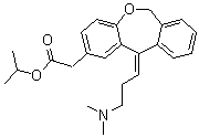 CAS # 1206456-44-1, (11Z)-11-[3-(Dimethylamino)propylidene]-6,11-dihydro-Dibenz[b,e]oxepin-2-acetic acid 1-methylethyl ester