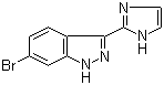 structure of CAS# 1207174-95-5, 6-Bromo-3-(1H-imidazol-2-yl)-1H-indazole