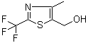 structure of CAS# 1207175-17-4, 4-甲基-2-(三氟甲基)-5-噻唑甲醇