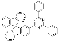 structure of CAS# 1207176-84-8, 2,4-Diphenyl-6-(9,9'-spirobi[9H-fluoren]-2-yl)-1,3,5-triazine