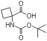 structure of CAS# 120728-10-1, N-Boc-1-aminocyclobutanecarboxylic acid