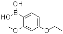 4-乙氧基-2-甲氧基苯硼酸分子结构 (CAS 1207443-48-8)