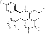 structure of CAS# 1207456-01-6, (8S,9R)-5-Fluoro-8-(4-fluorophenyl)-2,7,8,9-tetrahydro-9-(1-methyl-1H-1,2,4-triazol-5-yl)-3H-pyrido[4,3,2-de]phthalazine-3-one
