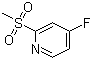 CAS # 1207613-69-1, 4-Fluoro-2-(methylsulfonyl)pyridine