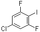 structure of CAS# 1208076-02-1, 5-Chloro-1,3-difluoro-2-iodobenzene