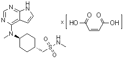 structure of CAS# 1208319-27-0, Oclacitinib maleate