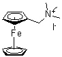 N-(Ferrocenylmethyl)trimethylammonium iodide molecular structure (CAS 12086-40-7)