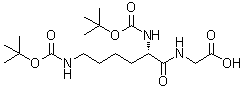 N2,N6-Bis[(1,1-dimethylethoxy)carbonyl]-L-lysylglycine molecular structure (CAS 120893-72-3)