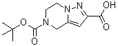 structure of CAS# 1209492-73-8, 6,7-Dihydropyrazolo[1,5-a]pyrazine-2,5(4H)-dicarboxylic acid 5-(1,1-dimethylethyl) ester