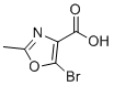 structure of CAS# 1209573-86-3, 5-Bromo-2-methyloxazole-4-carboxylic acid