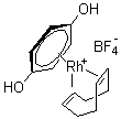 1,5-Cyclooctadiene(hydroquinone)rhodium(I) tetrafluoroborate molecular structure (CAS 120967-70-6)