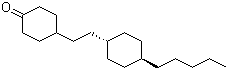 trans-4-[2-(4-Pentylcyclohexyl)ethyl]cyclohexanone molecular structure (CAS 121040-08-2)