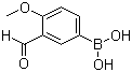 structure of CAS# 121124-97-8, 3-甲酰基-4-甲氧基苯硼酸