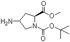 structure of CAS# 121148-00-3, N-Boc-trans-4-amino-L-proline methyl ester