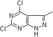 structure of CAS# 1211522-68-7, 4,6-Dichloro-3-methyl-1H-pyrazolo[3,4-d]pyrimidine