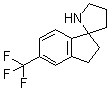 structure of CAS# 1211594-38-5, 2,3-Dihydro-5-(trifluoromethyl)spiro[1H-indene-1,2'-pyrrolidine