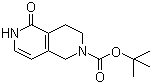 structure of CAS# 1211594-91-0, 3,4,5,6-四氢-5-氧代-2,6-萘啶-2(1H)-羧酸叔丁酯