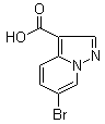 structure of CAS# 1211596-19-8, 6-Bromopyrazolo[1,5-a]pyridine-3-carboxylic acid