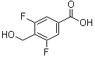 3,5-Difluoro-4-(hydroxymethyl)benzoic acid molecular structure (CAS 1211596-29-0)