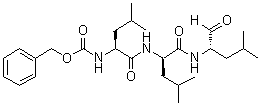 structure of CAS# 1211877-36-9, N-[(Phenylmethoxy)carbonyl]-L-leucyl-N-[(1S)-1-formyl-3-methylbutyl]-D-leucinamide