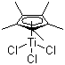 Pentamethylcyclopentadienyltitanium trichloride molecular structure (CAS 12129-06-5)