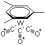 structure of CAS# 12129-69-0, Tricarbonyl(mesitylene)tungsten
