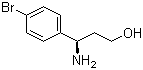 structure of CAS# 1213037-93-4, (3R)-3-Amino-3-(4-bromophenyl)propanol