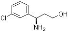 structure of CAS# 1213949-37-1, (3R)-3-Amino-3-(3-chlorophenyl)propanol