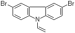 structure of CAS# 1214-16-0, 3,6-二溴-9-乙烯基咔唑