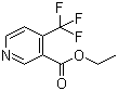 structure of CAS# 1214332-65-6, 4-(Trifluoromethyl)-3-pyridinecarboxylic acid ethyl ester