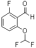 structure of CAS# 1214333-68-2, 2-(Difluoromethoxy)-6-fluorobenzaldehyde