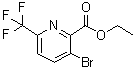 CAS 登录号：1214363-72-0, 3-溴-6-(三氟甲基)-2-吡啶羧酸乙酯