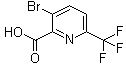 CAS 登录号：1214373-82-6, 3-溴-6-(三氟甲基)-2-吡啶羧酸