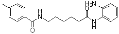 structure of CAS# 1215493-56-3, N-[6-(2-Aminophenylamino)-6-oxohexyl]-4-methylbenzamide