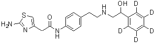 CAS # 1215807-38-7, rac-Mirabegron-d<sub>5</sub>