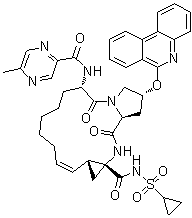 Paritaprevir分子结构 (CAS 1216941-48-8)