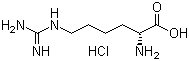structure of CAS# 1217456-98-8, N'-(Aminoiminomethyl)-D-lysine hydrochloride