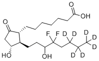 CAS # 1217511-55-1, 15-Hydroxy Lubiprostone-[d7], 7-[(1R,2R,3R)-2-(6,6,7,7,8,8,8-heptadeuterio-4,4-difluoro-3-hydroxyoctyl)-3-hydroxy-5-oxocyclopentyl]heptanoic acid