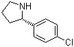 structure of CAS# 1217651-75-6, (S)-2-(4-Chlorophenyl)pyrrolidine