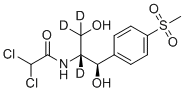 structure of CAS# 1217723-41-5, ent-Thiamphenicol-[d3]