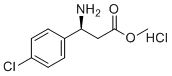 structure of CAS# 1217775-76-2, (S)-Methyl 3-amino-3-(4-chlorophenyl)propanoate hydrochloride