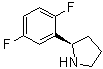 structure of CAS# 1218935-59-1, (R)-2-(2,5-Difluorophenyl)pyrrolidine