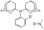 structure of CAS# 1219080-77-9, 双(金刚烷-1-基)(2-二甲基氨基苯基)膦